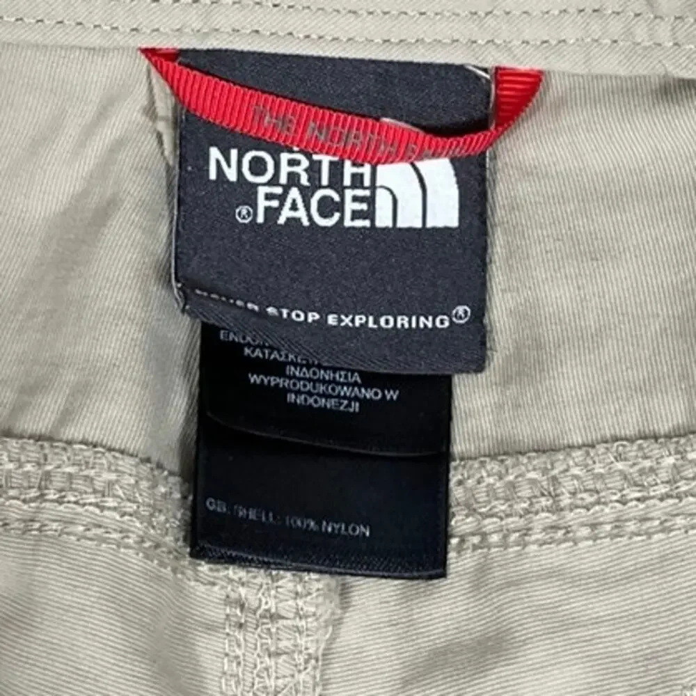 North Face Men Hiking Trail Shorts Sz 36 Tan Khaki Beige Camping Gorpcore Casual